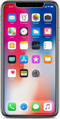 SEA SHELL Tempered Glass Guard for Apple iPhone X(Pack of 1)