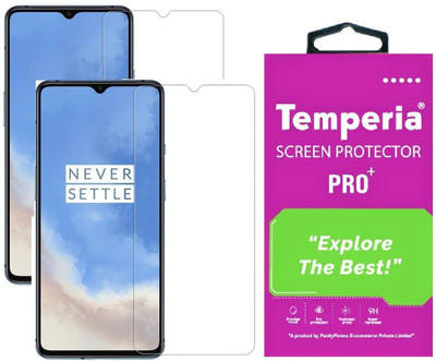 Temperia Tempered Glass Guard for Oneplus 7t(Pack of 2)