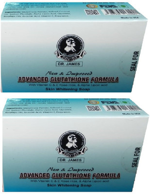 DR. JAMES Glutathione Soap For Skin Brightening Pack Of 2(2 x 135 g)