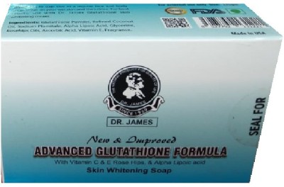 DR. JAMES Glutathione Soap For Anti Pores Skin Pack Of 2(2 x 135 g)