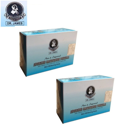 DR. JAMES Glutathione Soap For Anti Radiant Skin Pack Of 2(2 x 135 g)