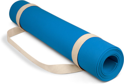 Adrenex by Flipkart Anti Skid Yoga Mat with Strap, Blue...
