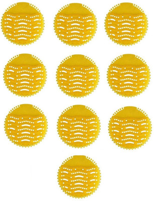 Telaram Urinal Screen Mat - 10 Pcs Set Lemon Mat Toilet Cleaner(10 x 1 Wipes)