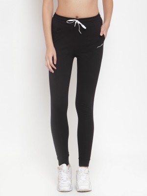 Boston Club Solid Women Black Track Pants