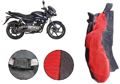 DgTrendz Two Wheeler Cover for Bajaj(Pulsar 150 DTS-i, Red, Grey)