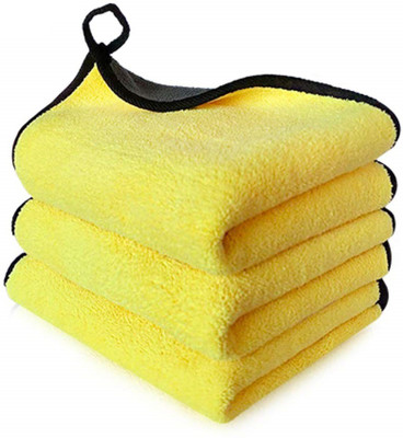 HEOBRO Microfiber Vehicle Washing  Cloth(Pack Of 3, 800 GSM)