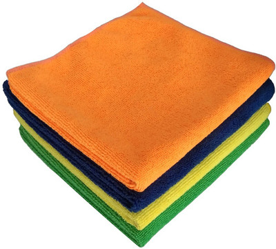 Manu Hut Wet and Dry Microfiber Cleaning Cloth(4 Units)