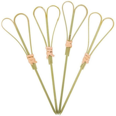 Stylewell Cocktail Decorative Heart Shape Bamboo Fruit