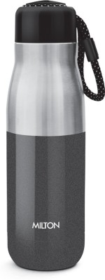 MILTON EMINENT-600 Thermosteel Vacuum Insulated Stainless Steel Hot & Cold Water Bottle 517 ml Flask(Pack of 1, Black, Steel)