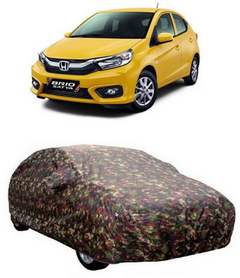 AAMANG Car Cover For Honda Brio (With Mirror Pockets)(Multicolor)