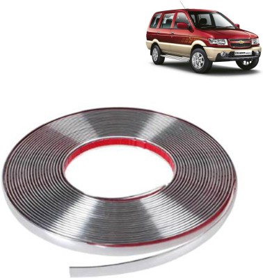 VOCADO 10 MM 15 Meter Chrome Diy Moulding Trim Strip For Tavera Car Beading Roll For Bumper, Grill and Garnish Cover, Window(10 m)