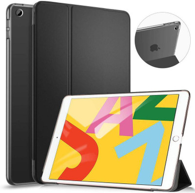 Helix Book Cover for iPad 7 (10.2-Inch, 2019 Model, 7th Generation)(Black, Grip Case)