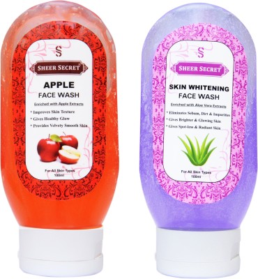 Sheer Secret Apple  100ml and Skin Whitening  100ml Face Wash(200 ml)