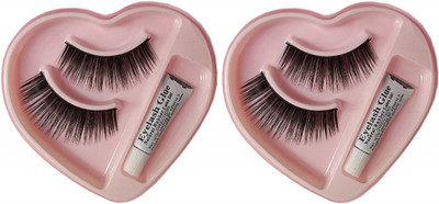 YATIN Eyelashes with Glue(Pack of 2)