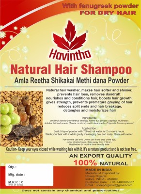 16 OFF on Havintha Natural Hair Shampoo with Amla Reetha Shikakai and  Methi dana227 g on Flipkart  PaisaWapascom