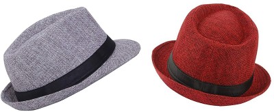 FULLY Fedora Hats(Multicolor, Pack of 2)