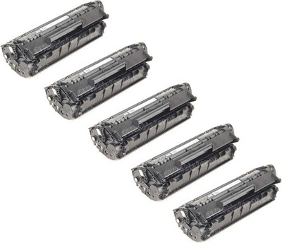 GPN PRINT 12A Toner Cartridge Compatible HP 12A / Q2612a Toner Cartridge - Pack of 5 Black Ink Toner
