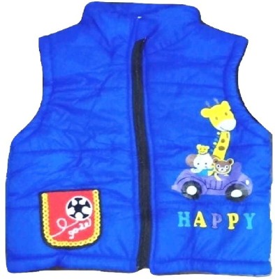 Camey Sleeveless Printed Boys Jacket