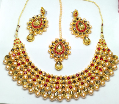 msy Alloy Gold-plated Gold Jewellery Set(Pack of 1)