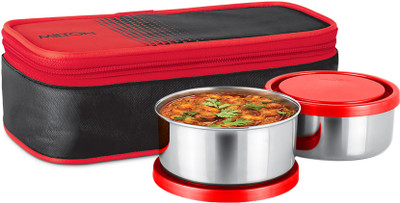 MILTON Nourish 2 Containers Lunch Box(600 ml, Thermoware)