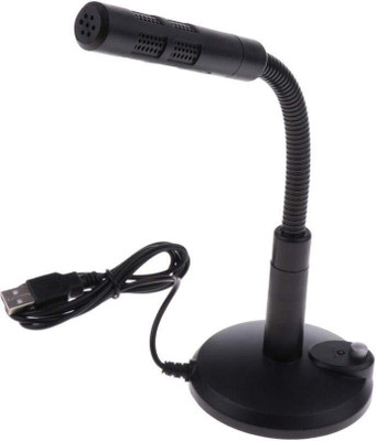 LipiWorld USB Desktop Stand Microphone Portable Studio Speech Mic for Laptop PC Skype Microphone