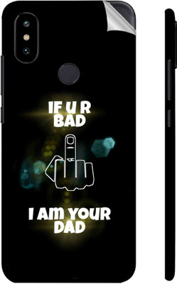 Snooky Mi A2 Mobile Skin(Black)