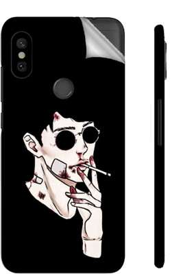 Snooky Mi Redmi Note 6 Pro Mobile Skin(Black)