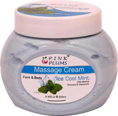 PINK PLUMS Cool Mint with Vitamin E Massage Cream 250 ml(250 ml)