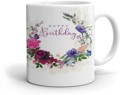 Kesri Gifts Happy Birthday Theme(kg-birth-009A) Ceramic Coffee Mug(325 ml)