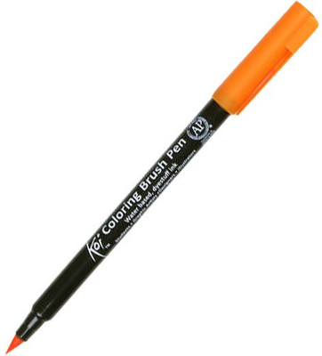 SAKURA Sakura Koi Coloring Open Stock Brush Pen Calligraphy(Ink Color - Orange)