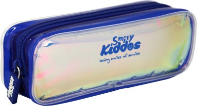 smily kiddos 1 Smily glossy pencil pouch | kids pencil case | school pencil case Art Artificial Leather Pencil Box(Set of 1, Blue)