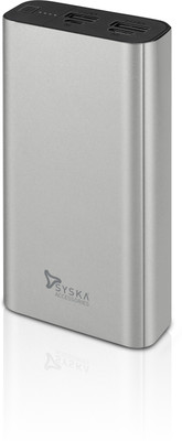 Compare Syska 20000 Mah Power Bank Grey Lithium Polymer Price In India Comparenow