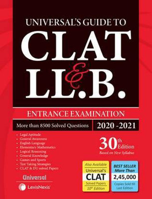 Universal's Guide To CLAT L.L.B Entrance Examination More Than 8500 Solved Questions(Paperback, MANISH ARORA)