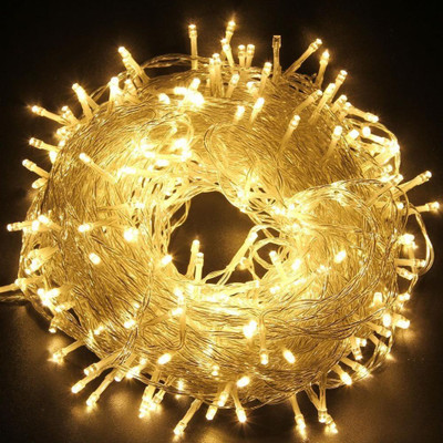 METTSTONE 45 LEDs 6.86 m Yellow Steady String Rice Lights(Pack of 1)