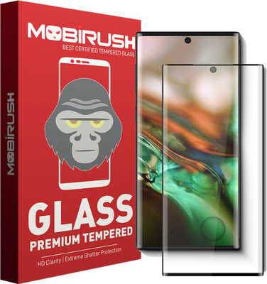 MOBIRUSH Edge To Edge Tempered Glass for Samsung Galaxy Note 10 Pro(Pack of 1)