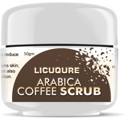 licuqure Arabica Coffee Scrub, Caffeinated Face  Scrub(50 g)