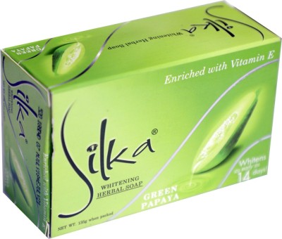 SILKA skin glow papaya soap , skin lightening soap(135 g)