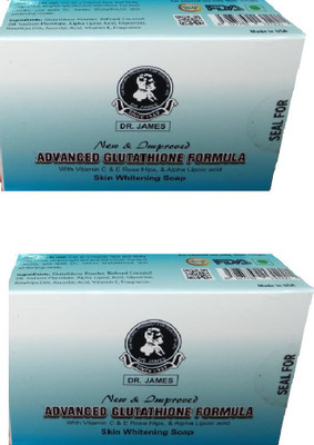 DR. JAMES Advanced Glutathione Formula Soap For SKin Whitening(Pack Of 2)(2 x 135 g)