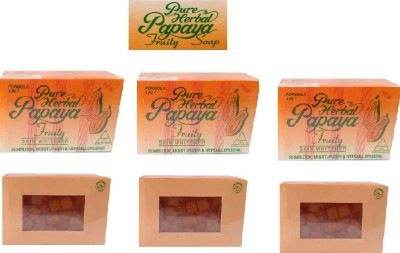 Pure Herbal papaya Fruity SOap For Anti Acne And Ant Piimp(2 x 67.5 g)