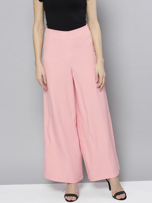 HARPA Regular Fit Women Pink Trousers