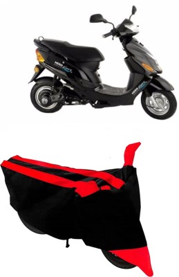 Carrogen Two Wheeler Cover for Hero(Electric Zippy, Red, Black)