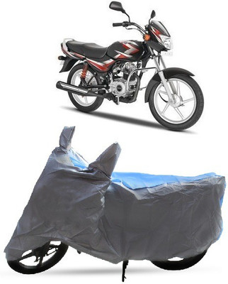 DgTrendz Two Wheeler Cover for Bajaj(CT100, Blue, Grey)