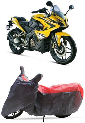 DgTrendz Two Wheeler Cover for Bajaj(Pulsar RS 200, Red, Grey)
