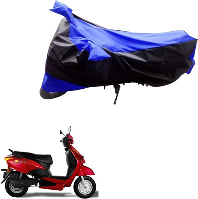 AK Art Two Wheeler Cover for Indus(Yo Spark, Black, Blue)