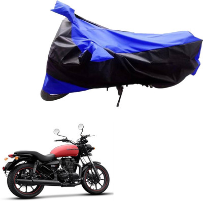 JVG Two Wheeler Cover for Royal Enfield(Black, Blue)