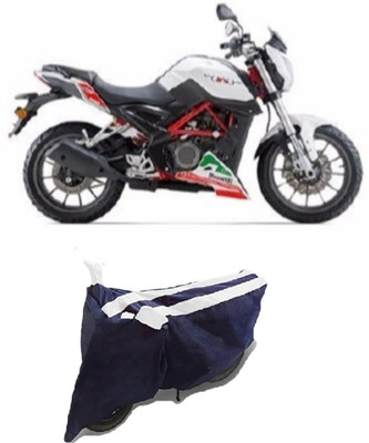 Hynak Two Wheeler Cover for DSK Benelli(TNT 25, White, Black)