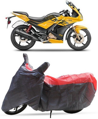 DgTrendz Two Wheeler Cover for Hero(Karizma ZMR, Red, Grey)