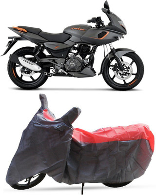 DgTrendz Two Wheeler Cover for Bajaj(Pulsar 180 DTS-i, Red, Grey)