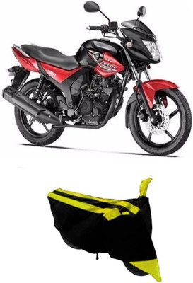Hynak Two Wheeler Cover for Yamaha(SZ R, Yellow, Black)