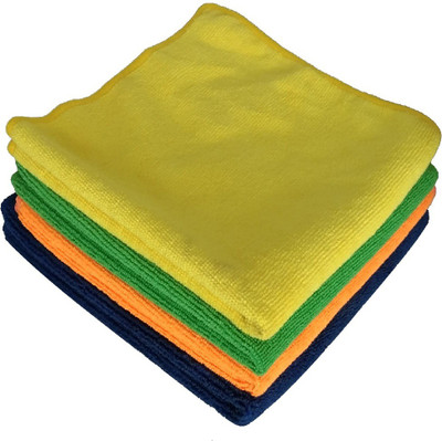 Onlinch Microfiber Vehicle Washing  Cloth(Pack Of 4, 220 GSM)
